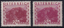 MiNr. 504-505 Österreich Freimarken: Landschaften Festung Hohensalzburg (Salzburg) - Postfrisch/**/MNH - Ungebraucht