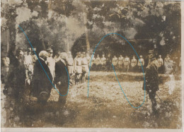 Photo Rare Maréchal Foch Qui Obtient Son Maréchalat Cérémonie Poincaré Clemenceau à Bompon 1WW 1GM - 1914-18