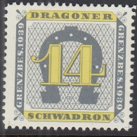 SCHWEIZ Soldatenmarke: Dragoner Schwadron 14, Grenzbes. 1939, Ungebraucht - Etichette