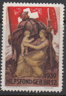 SCHWEIZ Soldatenmarke: Hilfsfond GEB, BR. 12, 1939, Ungebraucht - Etichette