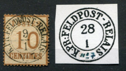 !!! ALSACE LORRAINE, N°5 CACHET FELDPOST RELAIS 7 - Usados