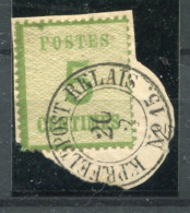 !!! ALSACE LORRAINE, N°4 CACHET FELDPOST RELAIS 15 - Oblitérés