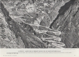 Photo  -  Reproduction -  Lacets Sur Le Versant Sud Du Col Du Saint Gothard Suisse - Europa