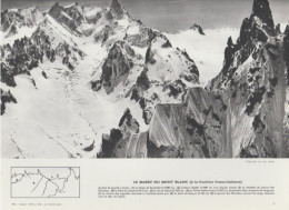 Photo  -  Reproduction - Le Massif Du Mont Blanc à La Frontière Franco-italienne - Europe