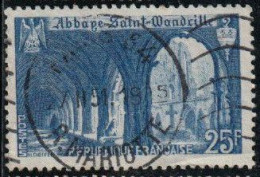France 1949 Yv. N°842 – Abbaye De Saint-Wandrille – Oblitéré - Used Stamps