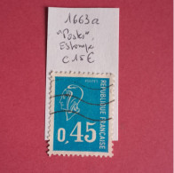N°1663a 0.45 C. Bleu "Postes" Estompé Cote 2023 15€ - 1971-1976 Marianne De Béquet