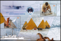 Argentina - 2001 - 50th Anniversary Of The Argentine Antarctic Institute - Unused Stamps