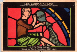 22-9-2023 (1 U 46) France - Chartres Cathédral - Les Corporations - Porteur D'Eau (water Supplier) - Eglises Et Cathédrales