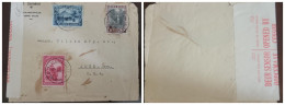 O) BELGIAN CONGO, CENSORSHIP, DOMESTICATED ELEPHANT, UELE HUT, VILLAGE OF MONDIMBI, SUZA RIVER,  WATERFALL, CIRCULATED T - Centrafricaine (République)