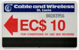 St. Lucia - 10 Unit Autelca (Small Control Number) - Sainte Lucie