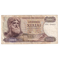 Billet, Grèce, 1000 Drachmai, 1970, 1970-11-01, KM:198b, TB - Greece