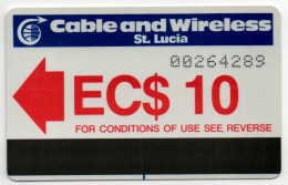 St. Lucia - 10 Unit Autelca (Large Control Number) - St. Lucia