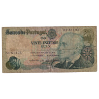 Billet, Portugal, 20 Escudos, 1978, 1978-09-13, KM:176a, B - Portugal