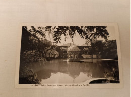 ANTIQUE POSTCARD PORTUGAL AZEITÃO - QUINTA DAS TORRES, O LAGO GRANDE E O PAVILHAO CIRCULATED 1965 - Setúbal