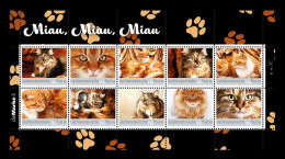 Liechtenstein (die.Marke) 2022 #251/60 Fauna. Cats. Miau, Miau, Miau MNH ** - Nuevos
