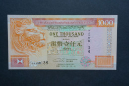 (Tv) 1993 HONG KONG OLD ISSUE - HSBC 1000 DOLLARS First Prefix - AA998,138 (UNC) - Hongkong