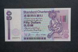 (Tv) 1992 HONG KONG OLD ISSUE - STANDARD CHARTERED BANK 50 DOLLARS ($50) #H966674 - Hong Kong