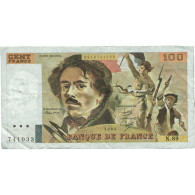 France, 100 Francs, Delacroix, 1984, N.89, TTB, Fayette:69bis.2b - 100 F 1978-1995 ''Delacroix''