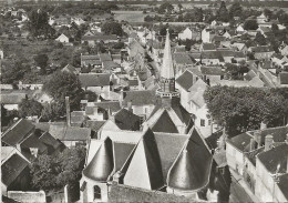 CPSM Ballan L'église  Vue Générale - Ballan-Miré