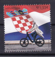 CROATIA 2023,CROATIAN FLAGS,ELECTRIC BICYCLE,,MNH - Vélo