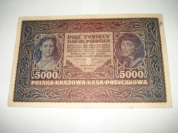 F2 (161)  Billet De 5000 Marek - Pologne - 1920 - Série A -  N° 258321 - Poland