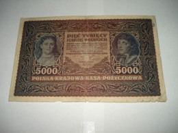 F2 (163)  Billet De 5000 Marek - Pologne - 1920 - Série A -  N° 553191 - Poland