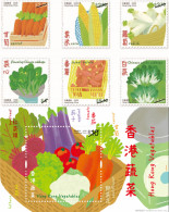 Hong Kong 2023 Hong Kong Vegetables Stamps And MS Set MNH - Unused Stamps