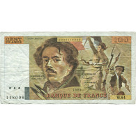 France, 100 Francs, Delacroix, 1984, W.84, TTB, Fayette:69.8a - 100 F 1978-1995 ''Delacroix''