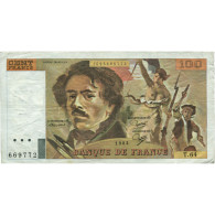 France, 100 Francs, Delacroix, 1983, T.64, TTB, Fayette:69.7 - 100 F 1978-1995 ''Delacroix''