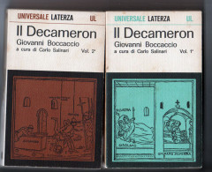 Il Decameron Giovanni Boccaccio Carlo Salinari Laterza 2 Volumi 1966 - Classic