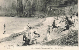 FRANCE - Saint Pierre En Port - Sur La Plage - Animé  - Carte Postale Ancienne - Ohne Zuordnung