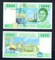 CAMEROON  -  2002 5000 CFA UNC  Banknote - Kameroen