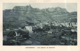 ESPAGNE - Barcelona - Monserrat - Vista General De Monistrol - Carte Postale Ancienne - Barcelona