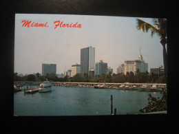 MIAMI Florida New Marina Skyline Postcard USA - Miami