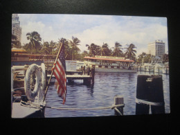 MIAMI Florida Sightseeing Boats Miami Yacht Basin Postcard USA - Miami