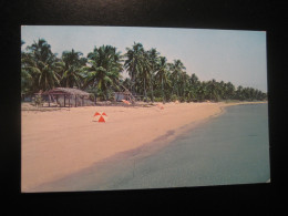 MIAMI Florida Key Colony Key Biscayne Beach Cancel 1966 To Munchen Germany Postcard USA - Miami