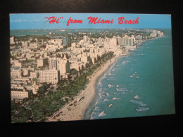 MIAMI BEACH Florida Hi Hotel Hotels Cancel 1979 To Sweden Postcard USA - Miami Beach