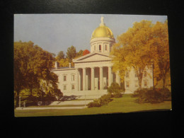 MONTPELIER Vermont Capital Postcard USA - Montpelier