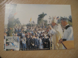 1984 JOHN PAUL II Visit GUAM Island 1981 Religion Pope Papa Maxi Maximum Card VATICAN Poste Vaticane Italy Italia - Guam