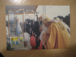 1984 JOHN PAUL II Visit ARGENTINA Lujan 1982 Pope Papa Slight Faults Damaged Maxi Maximum Card VATICAN Italy - Brieven En Documenten