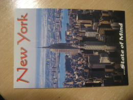 NEW YORK State Of Mind Chrysler The Empire State Building New Jersey Postcard USA - Tarjetas Panorámicas