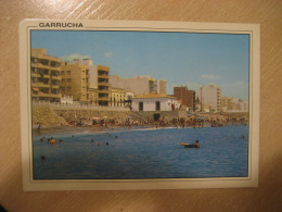 GARRUCHA Almeria Playa Beach Cancel 1997 To Barcelona Postcard SPAIN - Almería