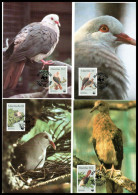 FDC Carte  World Wildlife Fund  Mauritius Pigeons 1985  Lot De 4 - Mauricio (1968-...)
