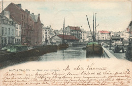 BELGIQUE - Bruxelles - Quai Aux Briques - Colorisé - Animé - Carte Postale Ancienne - Monumenten, Gebouwen