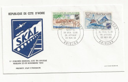 23-0911 Côte D'Ivoire 1969 FDC Congres Mondial Du Skal Club Abidjan Yv 292-293 - Côte D'Ivoire (1960-...)