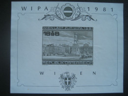 Österreich 1981- Schwarzdruck Block, WIPA08, Mi. 1665 Block 5 - Otros & Sin Clasificación