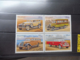 Islande Island Voitures Mnh Neuf ** 803/806 Parfait Perfect - Unused Stamps