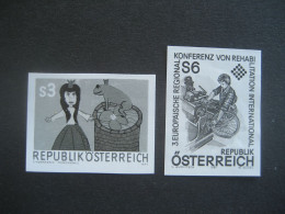 Österreich 1981- Schwarzdruck, Mi. 1667, 1674 - Otros & Sin Clasificación
