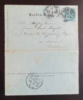 Österreich 1886 Ganzsache Kartenbrief Mi. K 15 Cb Gestempelt/o Wien 1896 - Carte-Lettere