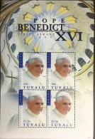 Tuvalu 2009 Pope Visit To Israel Sheetlet MNH - Tuvalu
